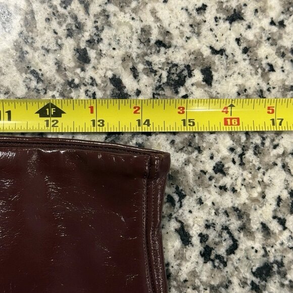 NWT Spanx Faux Patent Leather Leggings Tall Ruby Large 20301T - Picture 7 of 9